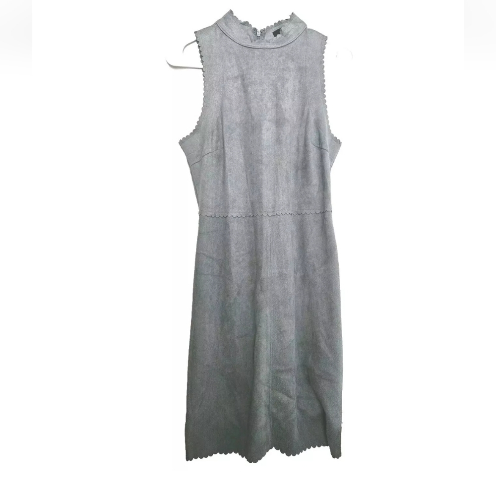 Soprano Suede Juniors Dress Blue Knee Length Size Medium